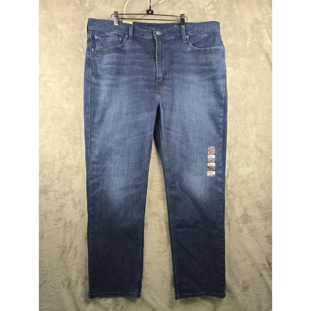Levi 541 Denim Jeans Men's 40x32 Blue Dark Wash Stretch Athletic Taper NWT